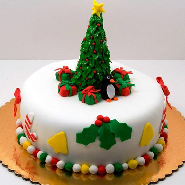 Торт новогодняя ель купить - самара.сладкоежкин.рф