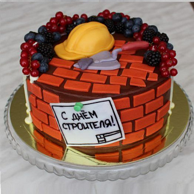 Торт подарок строителю купить - самара.сладкоежкин.рф