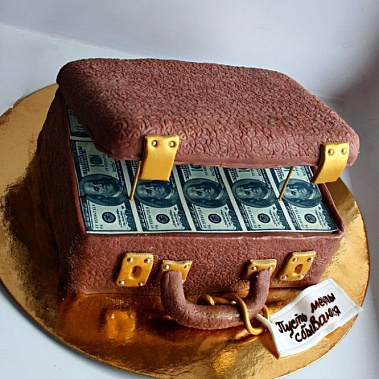Торт "Чемодан с деньгами" купить - самара.сладкоежкин.рф